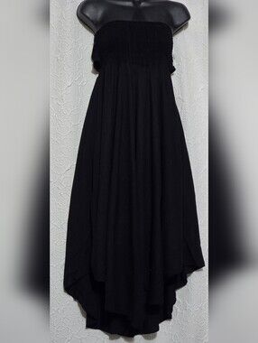 Bangkok Pants Convertible Black Strapless Dress or Skirt  One Size Fits MOST